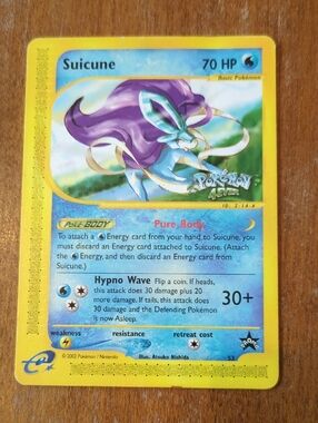 Suicune Black Star Promo Pokemon Card 